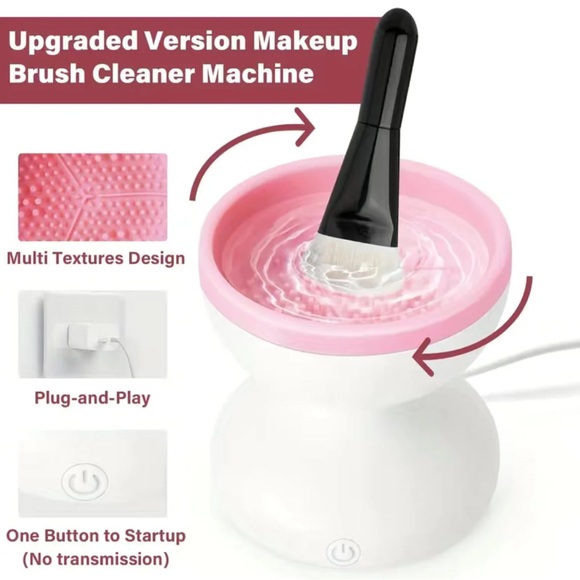 Electric Makeup Silicone Brush Cleaner - White - Picture 5 of 7
